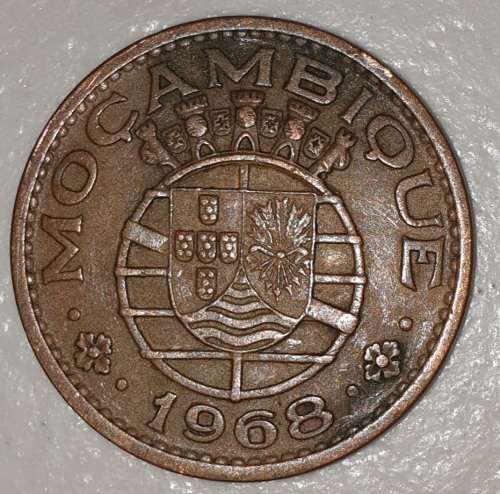 1968 - 1 ESCUDO - MOCAMBIQUE - MOZAMBIQUE - (Bronze)